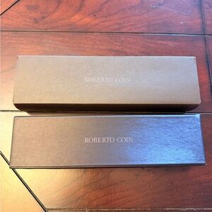 Roberto Coin Elegant Brown Jewelry Box